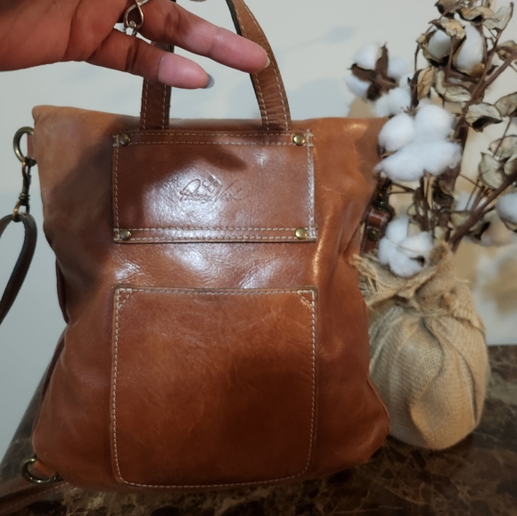 Patricia Nash Brown Leather 3 way Backpack & Wallet Bundle GUC - Picture 13 of 16